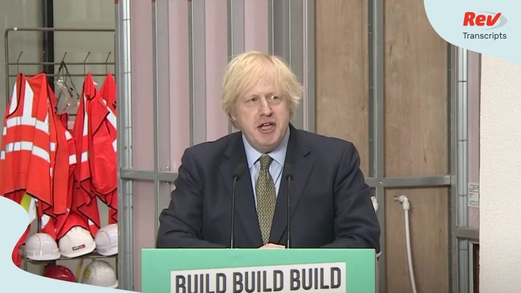 Boris Johnson Speech on Coronavirus Recovery Infrastructure Plan Rev