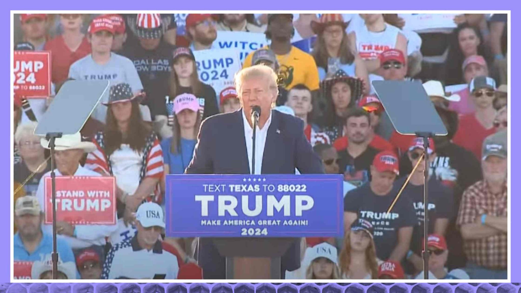 Donald Trump Hosts First 2024 Presidential Campaign Rally in Waco